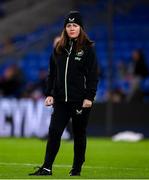 29 November 2024; Republic of Ireland equipment officer Aisling O'Neill before the UEFA Women's EURO 2025 Play-off Round Two first leg match between Wales and Republic of Ireland at Cardiff City Stadium in Wales. Photo by Stephen McCarthy/Sportsfile