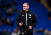 29 November 2024; Republic of Ireland assistant coach Colin Healy before the UEFA Women's EURO 2025 Play-off Round Two first leg match between Wales and Republic of Ireland at Cardiff City Stadium in Wales. Photo by Stephen McCarthy/Sportsfile