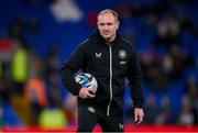 29 November 2024; Republic of Ireland assistant coach Colin Healy before the UEFA Women's EURO 2025 Play-off Round Two first leg match between Wales and Republic of Ireland at Cardiff City Stadium in Wales. Photo by Stephen McCarthy/Sportsfile