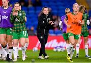 29 November 2024; Republic of Ireland performance coach Ivi Casagrande before the UEFA Women's EURO 2025 Play-off Round Two first leg match between Wales and Republic of Ireland at Cardiff City Stadium in Wales. Photo by Stephen McCarthy/Sportsfile