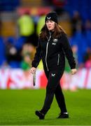 29 November 2024; Republic of Ireland equipment officer Aisling O'Neill before the UEFA Women's EURO 2025 Play-off Round Two first leg match between Wales and Republic of Ireland at Cardiff City Stadium in Wales. Photo by Stephen McCarthy/Sportsfile