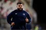 29 November 2024; Rabah Slimani of Leinster before the United Rugby Championship match between Ulster and Leinster at Kingspan Stadium in Belfast. Photo by Seb Daly/Sportsfile