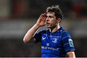 29 November 2024; Luke McGrath of Leinster during the United Rugby Championship match between Ulster and Leinster at Kingspan Stadium in Belfast. Photo by Seb Daly/Sportsfile