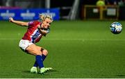 29 November 2024; Thea Bjelde of Norway during the UEFA Women's EURO 2025 Play-off round two first leg match between Northern Ireland and Norway at Inver Park in Larne, Antrim. Photo by Shauna Clinton/Sportsfile