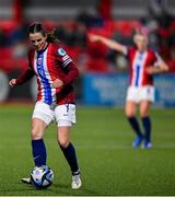 29 November 2024; Tuva Hansen of Norway during the UEFA Women's EURO 2025 Play-off round two first leg match between Northern Ireland and Norway at Inver Park in Larne, Antrim. Photo by Shauna Clinton/Sportsfile