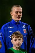 29 November 2024; Mathilde Harviken of Norway before the UEFA Women's EURO 2025 Play-off round two first leg match between Northern Ireland and Norway at Inver Park in Larne, Antrim. Photo by Shauna Clinton/Sportsfile