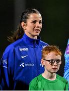 29 November 2024; Tuva Hansen of Norway before the UEFA Women's EURO 2025 Play-off round two first leg match between Northern Ireland and Norway at Inver Park in Larne, Antrim. Photo by Shauna Clinton/Sportsfile