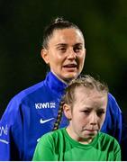 29 November 2024; Vilde Boe Risa of Norway before the UEFA Women's EURO 2025 Play-off round two first leg match between Northern Ireland and Norway at Inver Park in Larne, Antrim. Photo by Shauna Clinton/Sportsfile