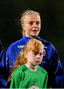 29 November 2024; Thea Bjelde of Norway before the UEFA Women's EURO 2025 Play-off round two first leg match between Northern Ireland and Norway at Inver Park in Larne, Antrim. Photo by Shauna Clinton/Sportsfile