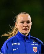 29 November 2024; Frida Maanum of Norway before the UEFA Women's EURO 2025 Play-off round two first leg match between Northern Ireland and Norway at Inver Park in Larne, Antrim. Photo by Shauna Clinton/Sportsfile