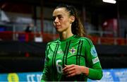 29 November 2024; Laura Rafferty of Northern Ireland after the UEFA Women's EURO 2025 Play-off round two first leg match between Northern Ireland and Norway at Inver Park in Larne, Antrim. Photo by Shauna Clinton/Sportsfile