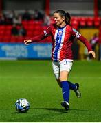 29 November 2024; Tuva Hansen of Norway during the UEFA Women's EURO 2025 Play-off round two first leg match between Northern Ireland and Norway at Inver Park in Larne, Antrim. Photo by Shauna Clinton/Sportsfile