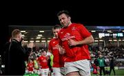 29 November 2024; Ulster captain Alan O'Connor before the United Rugby Championship match between Ulster and Leinster at Kingspan Stadium in Belfast. Photo by Ramsey Cardy/Sportsfile