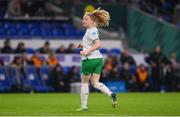 29 November 2024; Amber Barrett of Republic of Ireland during the UEFA Women's EURO 2025 Play-off Round Two first leg match between Wales and Republic of Ireland at Cardiff City Stadium in Wales. Photo by Stephen McCarthy/Sportsfile