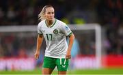 29 November 2024; Lily Agg of Republic of Ireland during the UEFA Women's EURO 2025 Play-off Round Two first leg match between Wales and Republic of Ireland at Cardiff City Stadium in Wales. Photo by Stephen McCarthy/Sportsfile