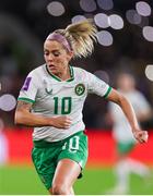 29 November 2024; Denise O'Sullivan of Republic of Ireland during the UEFA Women's EURO 2025 Play-off Round Two first leg match between Wales and Republic of Ireland at Cardiff City Stadium in Wales. Photo by Harry Murphy/Sportsfile