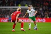 29 November 2024; Katie McCabe of Republic of Ireland during the UEFA Women's EURO 2025 Play-off Round Two first leg match between Wales and Republic of Ireland at Cardiff City Stadium in Wales. Photo by Stephen McCarthy/Sportsfile