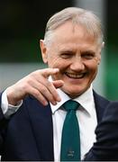 30 November 2024; Australia head coach Joe Schmidt before the Autumn Nations Series match between Ireland and Australia at the Aviva Stadium in Dublin. Photo by Ramsey Cardy/Sportsfile