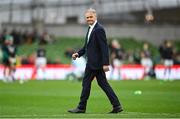 30 November 2024; Australia head coach Joe Schmidt before the Autumn Nations Series match between Ireland and Australia at the Aviva Stadium in Dublin. Photo by David Fitzgerald/Sportsfile