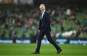 30 November 2024; Australia head coach Joe Schmidt before the Autumn Nations Series match between Ireland and Australia at the Aviva Stadium in Dublin. Photo by David Fitzgerald/Sportsfile