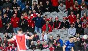 30 November 2024; Cuala supporters during the AIB Leinster GAA Senior Club Football Championship final match between Cuala of Dublin and Ardee St Mary's of Louth at Croke Park in Dublin. Photo by Piaras Ó Mídheach/Sportsfile