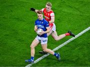 30 November 2024; Ciarán Keenan of Ardee St Mary's in action against Danny Conroy of Cuala during the AIB Leinster GAA Senior Club Football Championship final match between Cuala of Dublin and Ardee St Mary's of Louth at Croke Park in Dublin. Photo by Stephen Marken/Sportsfile