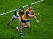 30 November 2024; Conor McHugh of Na Fianna in action against Adam Screeney of Kilcormac Killoughey during the AIB Leinster GAA Senior Club Hurling Championship final match between Kilcormac Killoughey of Offaly and Na Fianna of Dublin at Croke Park in Dublin. Photo by Stephen Marken/Sportsfile