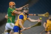 30 November 2024; Seán Currie of Na Fianna is tackled by Cillian Kiely of Kilcormac Killoughey during the AIB Leinster GAA Senior Club Hurling Championship final match between Kilcormac Killoughey of Offaly and Na Fianna of Dublin at Croke Park in Dublin. Photo by Ben McShane/Sportsfile