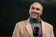 30 November 2024; Former Ireland international Simon Zebo after the Autumn Nations Series match between Ireland and Australia at the Aviva Stadium in Dublin. Photo by Seb Daly/Sportsfile