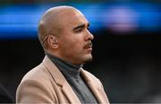 30 November 2024; Former Ireland international Simon Zebo before the Autumn Nations Series match between Ireland and Australia at the Aviva Stadium in Dublin. Photo by Ramsey Cardy/Sportsfile