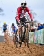 1 December 2024; Daniel Weis Nielsen of Denmark during the Men's U23 race at the UCI Cyclo-cross World Cup on the Sport Ireland Campus in Dublin. Photo by David Fitzgerald/Sportsfile