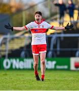 1 December 2024; Mark McDaniel of Coolera Strandhill celebrates after the AIB Connacht GAA Senior Club Football Championship final match between Coolera-Strandhill and Pádraig Pearses at Markievicz Park GAA Stadium in Sligo. Photo by Tyler Miller/Sportsfile