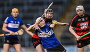 1 December 2024; Colm McCarthy of Sarsfields is fouled by Pauric Mahony of Ballygunner during the AIB Munster GAA Senior Club Hurling Championship final match between Ballygunner and Sarsfields at FBD Semple Stadium in Thurles, Tipperary. Photo by Piaras Ó Mídheach/Sportsfile