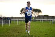 1 December 2024; Sean M McGinley of Finn Valley AC, Donegal, on his way to winning the novice men's 6000m during the 123.ie National Novice and Juvenile Uneven Age Cross Country Championships at Tramore Racecourse in Tramore, Waterford. Photo by Sam Barnes/Sportsfile