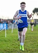 1 December 2024; Odhran McBrearty of Finn Valley AC, Donegal,competes in the under 17 boys 4500m during the 123.ie National Novice and Juvenile Uneven Age Cross Country Championships at Tramore Racecourse in Tramore, Waterford. Photo by Sam Barnes/Sportsfile