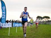 1 December 2024; Oisin Toye of Finn Valley AC, Donegal, competes in the novice men's 6000m during the 123.ie National Novice and Juvenile Uneven Age Cross Country Championships at Tramore Racecourse in Tramore, Waterford. Photo by Sam Barnes/Sportsfile