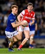 30 November 2024; Ciarán Keenan of Ardee St Mary's in action against Charlie McMorrow of Cuala during the AIB Leinster GAA Senior Club Football Championship final match between Cuala of Dublin and Ardee St Mary's of Louth at Croke Park in Dublin. Photo by Piaras Ó Mídheach/Sportsfile