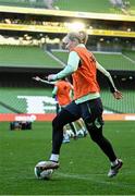 2 December 2024; Diane Caldwell during a Republic of Ireland women training session at the Aviva Stadium in Dublin. Photo by Stephen McCarthy/Sportsfile