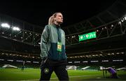 3 December 2024; Diane Caldwell of Republic of Ireland before the UEFA Women's EURO 2025 Play-off Round Two second leg match between Republic of Ireland and Wales at the Aviva Stadium in Dublin. Photo by Stephen McCarthy/Sportsfile