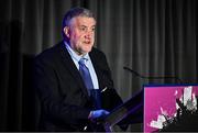 3 December 2024; FAI President Paul Cooke during the 2024 SSE Airtricity Women's Premier Division Awards at the Aviva Stadium in Dublin. Photo by Sam Barnes/Sportsfile