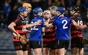 1 December 2024; Players tussle during the AIB Munster GAA Senior Club Hurling Championship final match between Ballygunner and Sarsfields at FBD Semple Stadium in Thurles, Tipperary. Photo by Piaras Ó Mídheach/Sportsfile