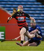 1 December 2024; Patrick Fitzgerald of Ballygunner in action against Cillian Roche of Sarsfields during the AIB Munster GAA Senior Club Hurling Championship final match between Ballygunner and Sarsfields at FBD Semple Stadium in Thurles, Tipperary. Photo by Piaras Ó Mídheach/Sportsfile