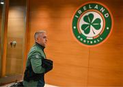 3 December 2024; Republic of Ireland masseuse Kieran Hunt arrives for the UEFA Women's EURO 2025 Play-off Round Two second leg match between Republic of Ireland and Wales at the Aviva Stadium in Dublin. Photo by Stephen McCarthy/Sportsfile