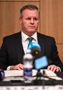5 December 2024; Dundalk FC chairman John Temple during a Dundalk press conference at Oriel Park in Dundalk, Louth. Photo by Ben McShane/Sportsfile