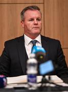 5 December 2024; Dundalk FC chairman John Temple during a Dundalk press conference at Oriel Park in Dundalk, Louth. Photo by Ben McShane/Sportsfile