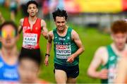 8 December 2024; Jonas Stafford of Ireland competes in the U20 men's race during the SPAR European Cross Country Championships 2024 at Dokuma Park in Antalya, Turkiye. Photo by Tyler Miller/Sportsfile