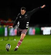 7 December 2024; Billy Burns of Munster before the Champions Cup Round 1 match between Munster and Stade Francais Paris at Thomond Park in Limerick. Photo by Seb Daly/Sportsfile