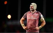 7 December 2024; Fineen Wycherley of Munster during the Champions Cup Round 1 match between Munster and Stade Francais Paris at Thomond Park in Limerick. Photo by Seb Daly/Sportsfile