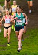 8 December 2024; Fiona Everard of Ireland compete in the senior women's race during the SPAR European Cross Country Championships 2024 at Dokuma Park in Antalya, Turkiye. Photo by Tyler Miller/Sportsfile