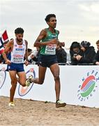 8 December 2024; Efrem Gidey of Ireland competes in the senior men's race during the SPAR European Cross Country Championships 2024 at Dokuma Park in Antalya, Turkiye. Photo by Tyler Miller/Sportsfile